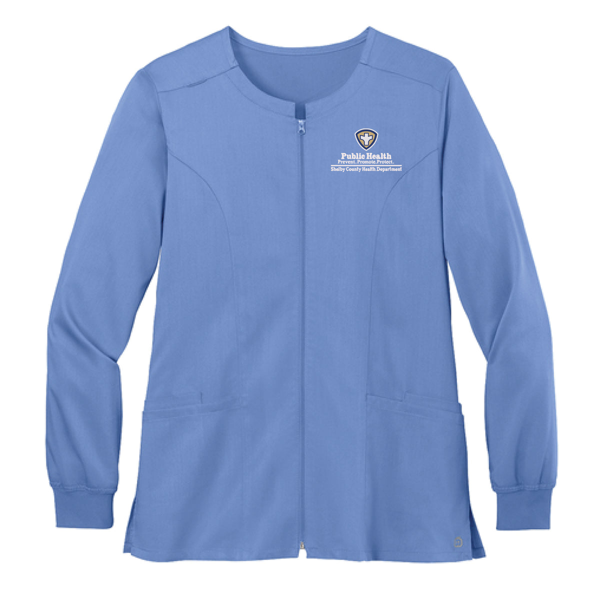 Shelby County Health Dept. | Wink® Women’s Premiere Flex™ Full-Zip Scrub Jacket (WW4088)
