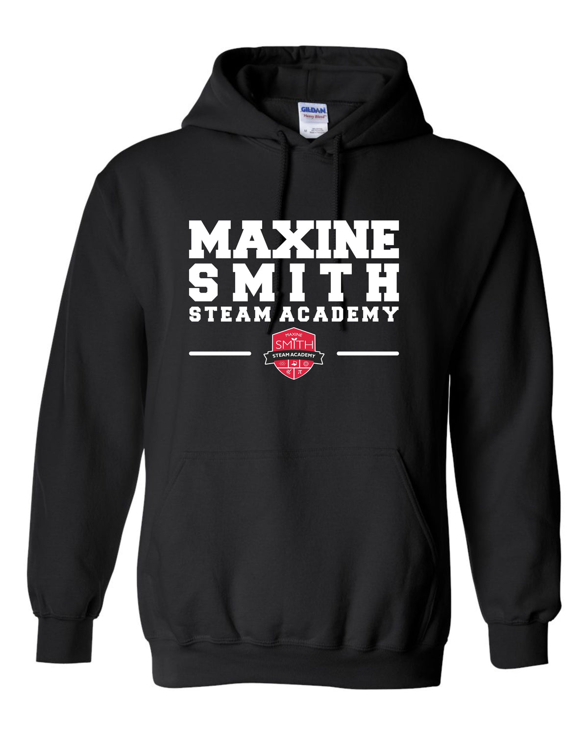 Maxine | Black Hoodie Middle Logo