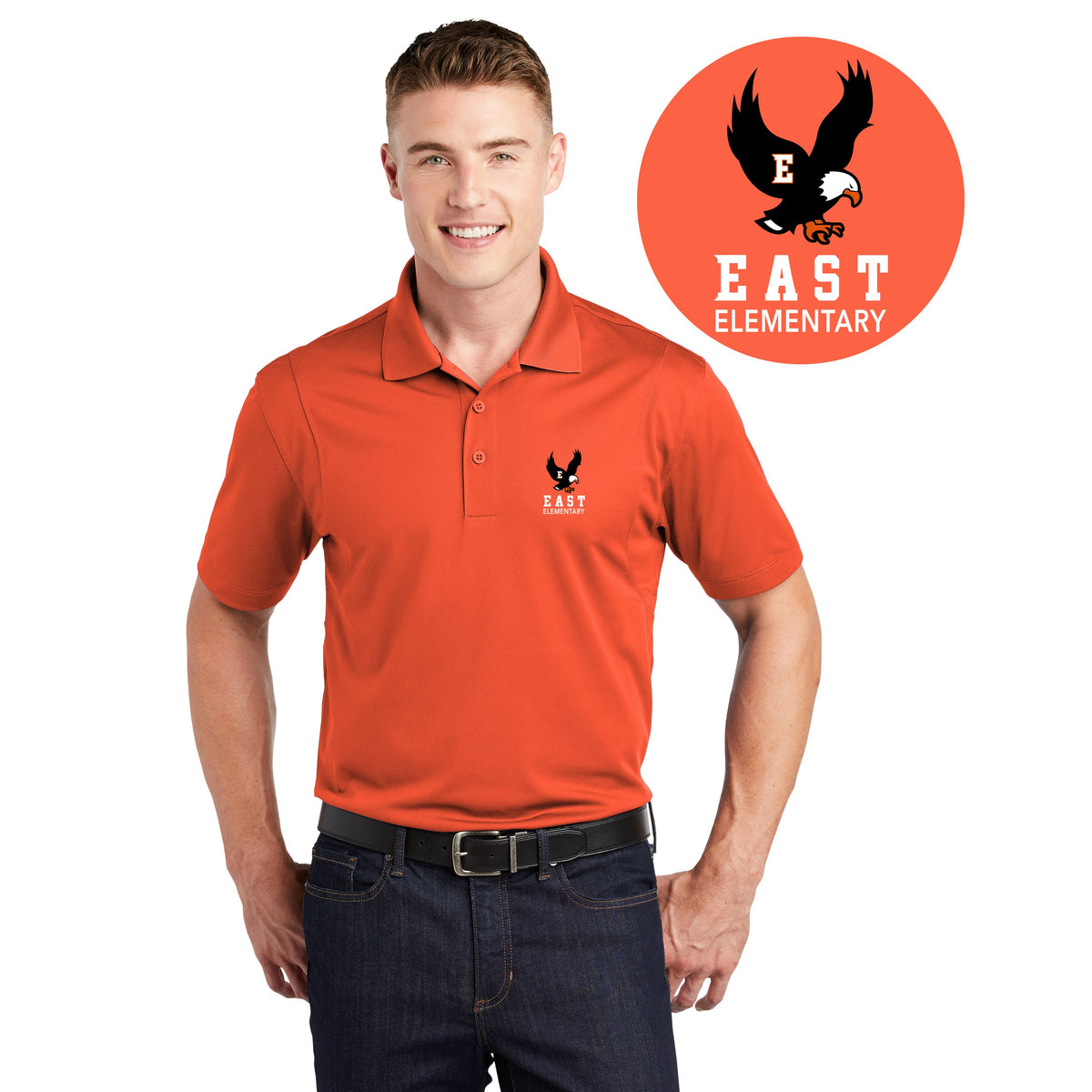 EAST ELEMENTARY SCHOOL | Mens Micropique Sport-Wick® Polo