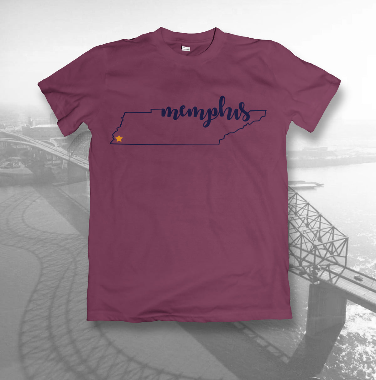 Memphis Lettering Tenn Tee